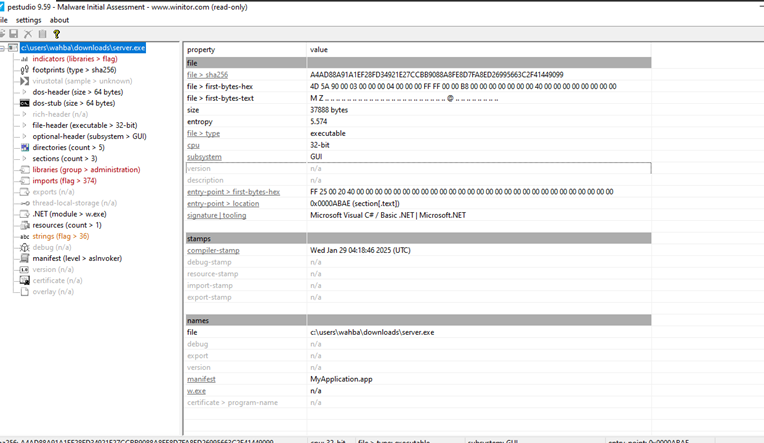 Figure 15 pestudio