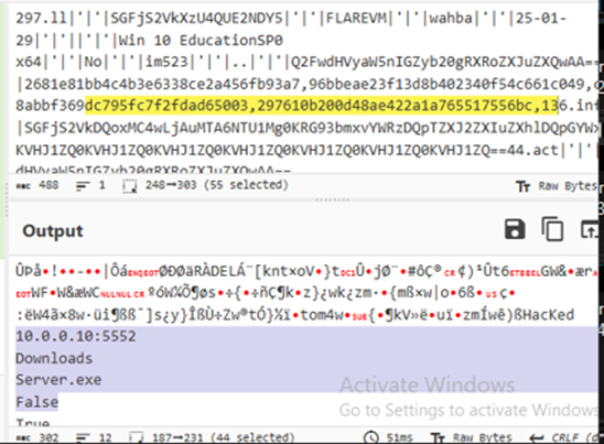 Figure 42 CyberChef is used to decode base64